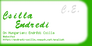 csilla endredi business card